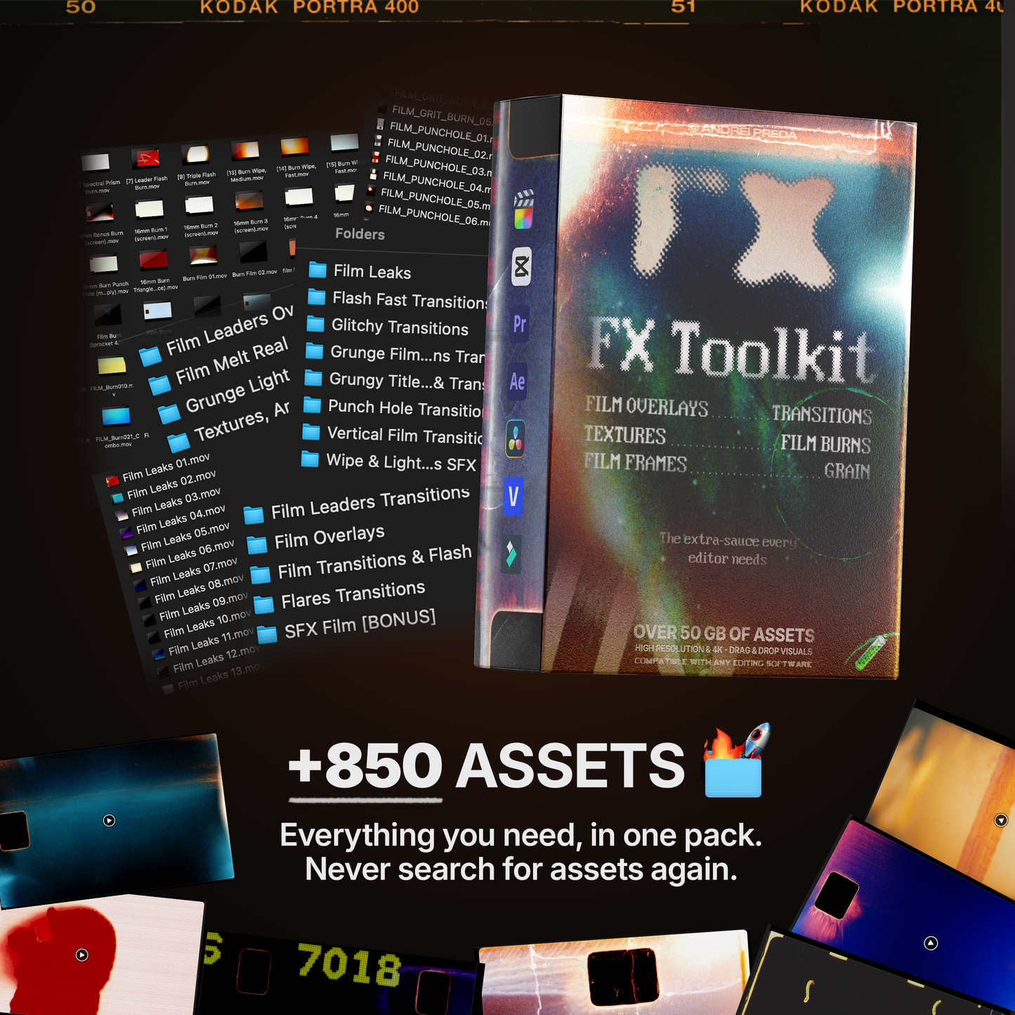 FX Toolkit - Film Overlays, Transitions & Frames
