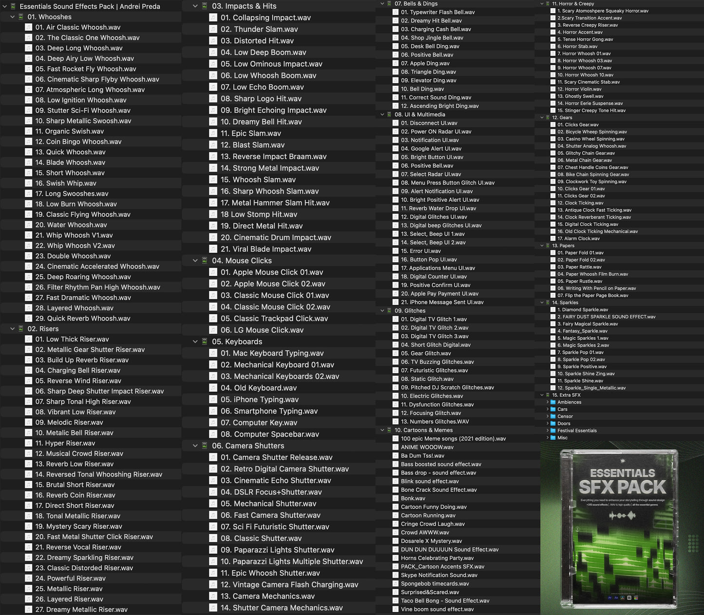 Essentials SFX Pack
